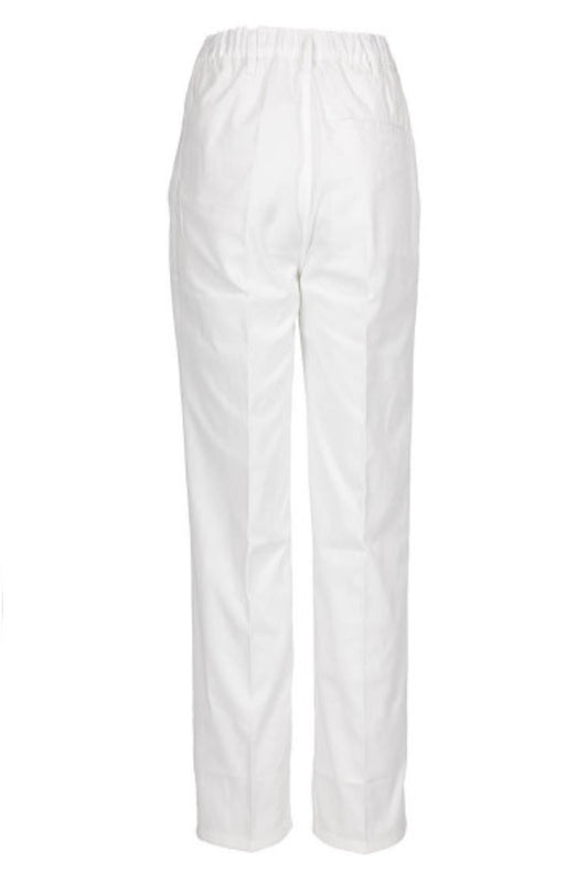 Pantaloni de lucru albi unisex tercot 250g Vantaggio