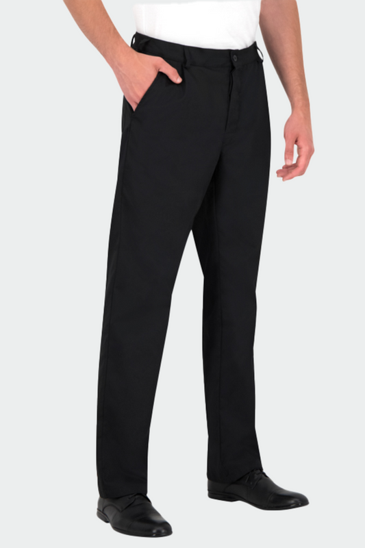 Pantaloni bucatar tercot 200g negri barbat Arzak