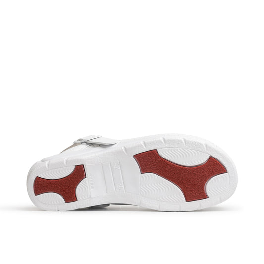 Saboti de lucru antiderapanti microfibra albi Pisa Correa