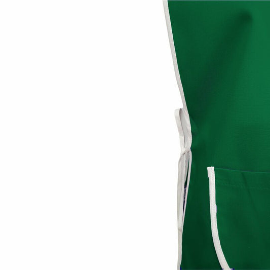 Sort poncho cu buzunar verde/alb tercot 195g Duo