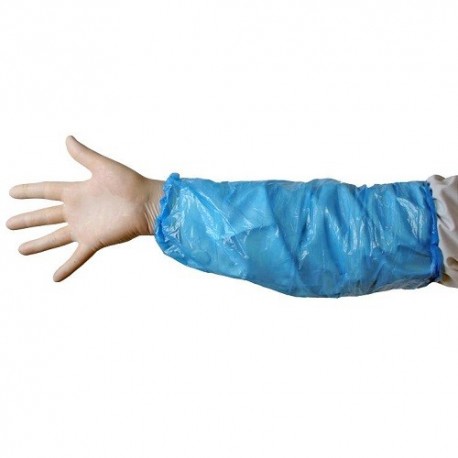 Acoperitori maneci unica folosinta albastru 100buc