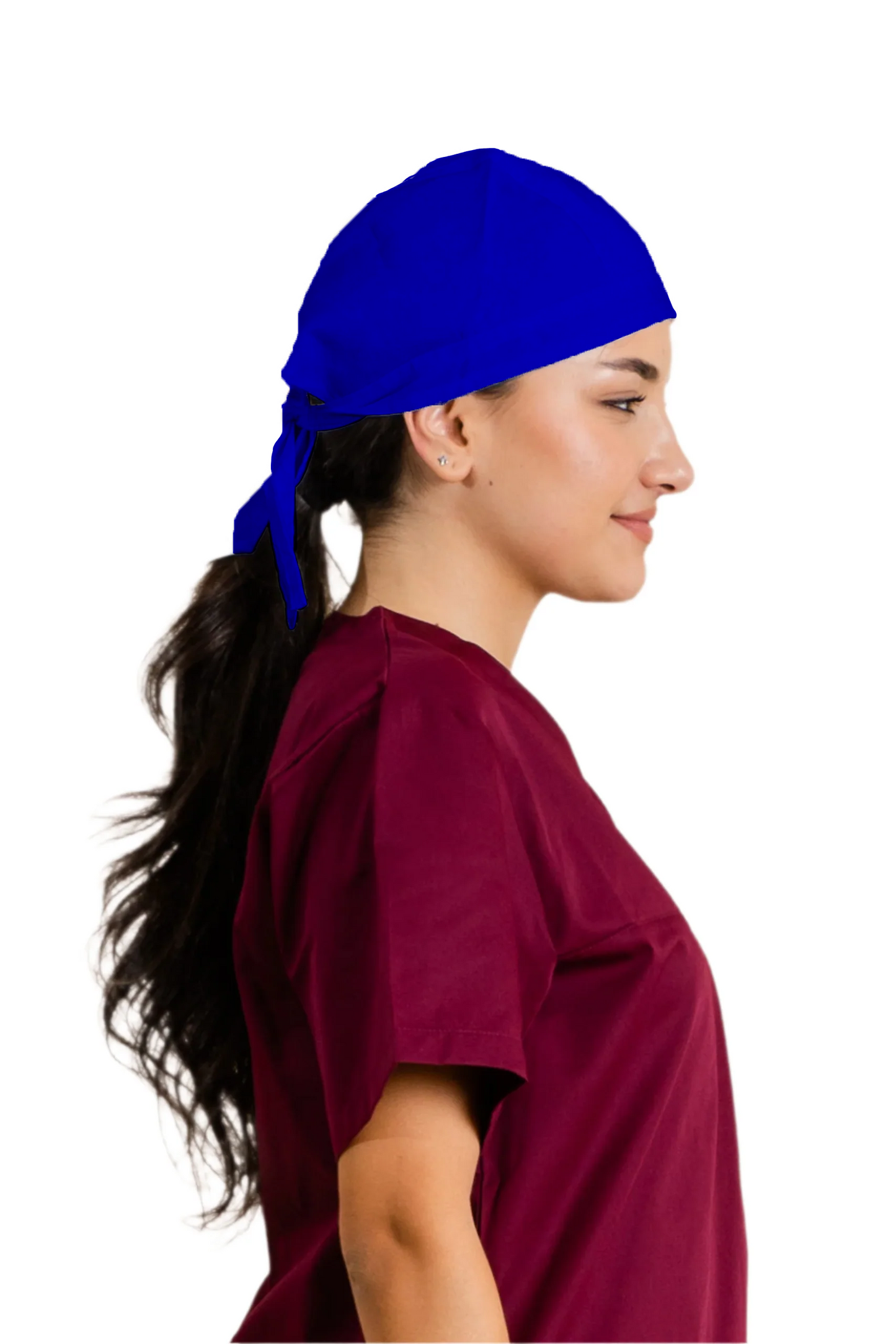 Bandana bucatar albastru tercot unisex tercot 195g Riga