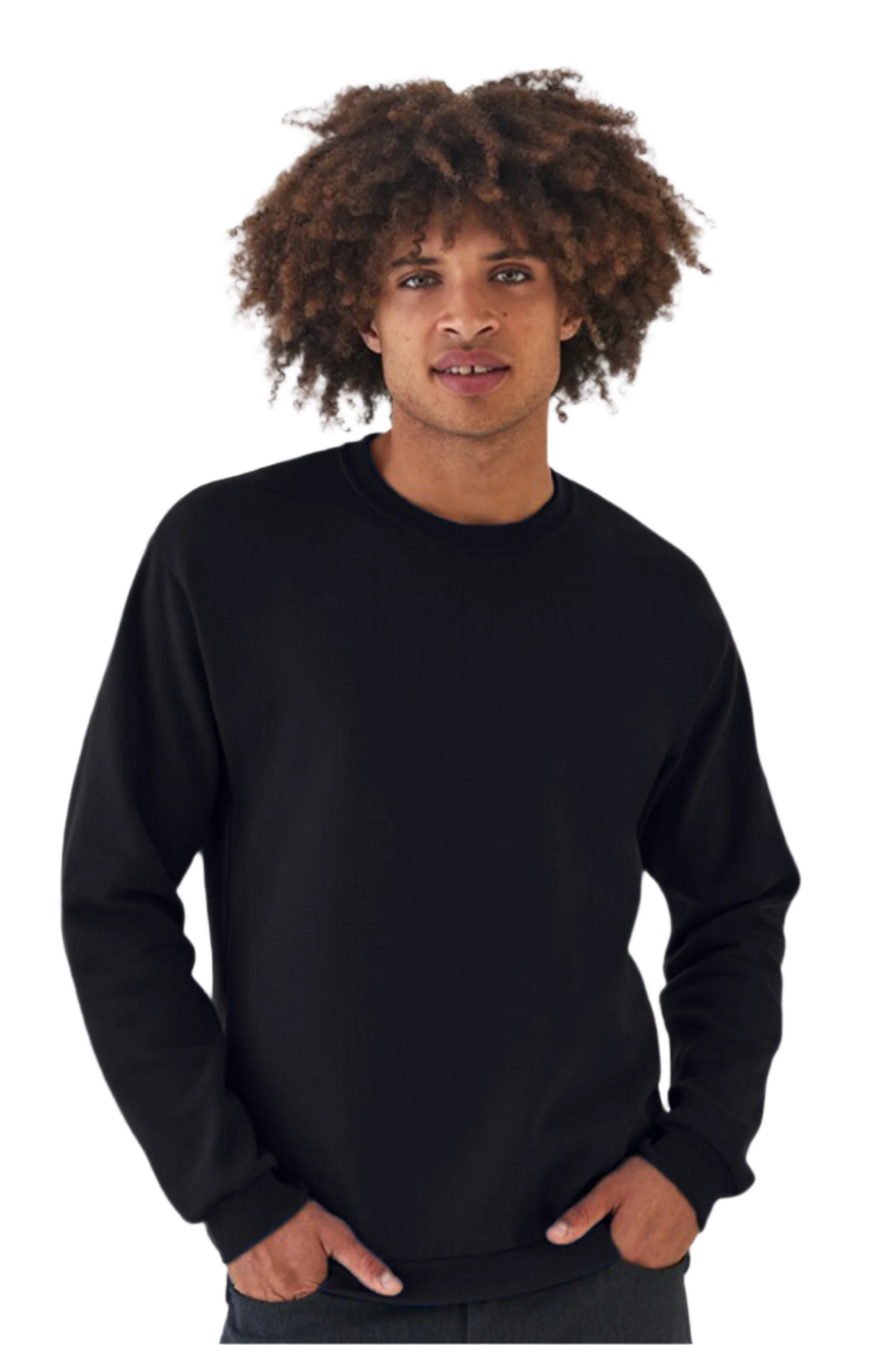 Bluza de iarna neagra unisex tercot flausat Moscow