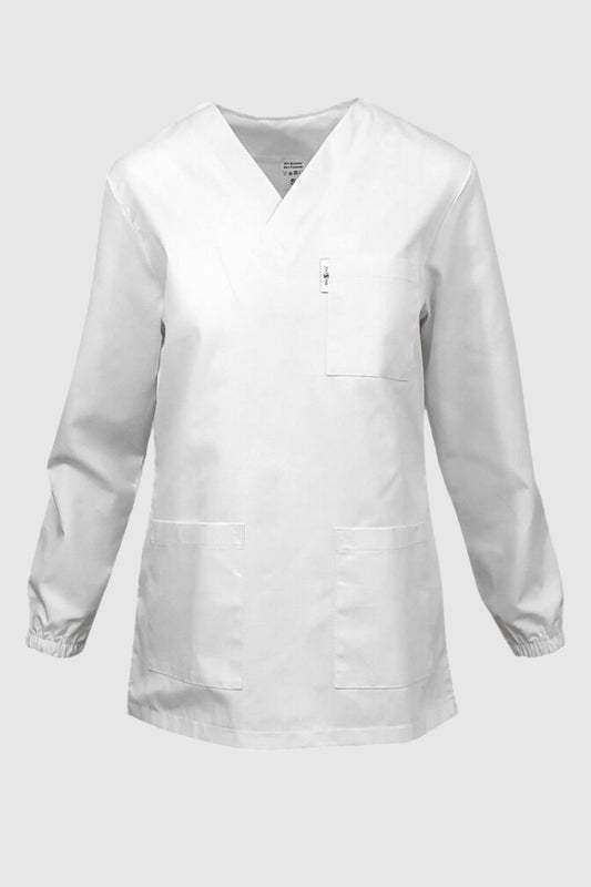 Bluza de lucru alba unisex tercot 195g Lola