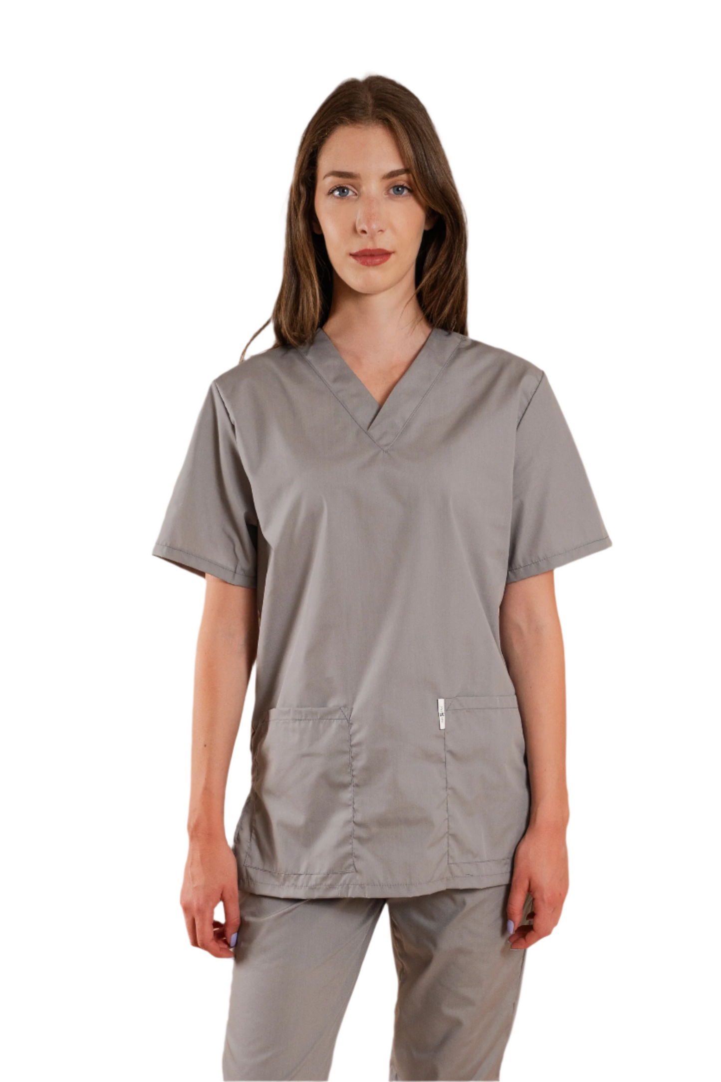 Bluza medicala gri unisex poplin 115gr Albert