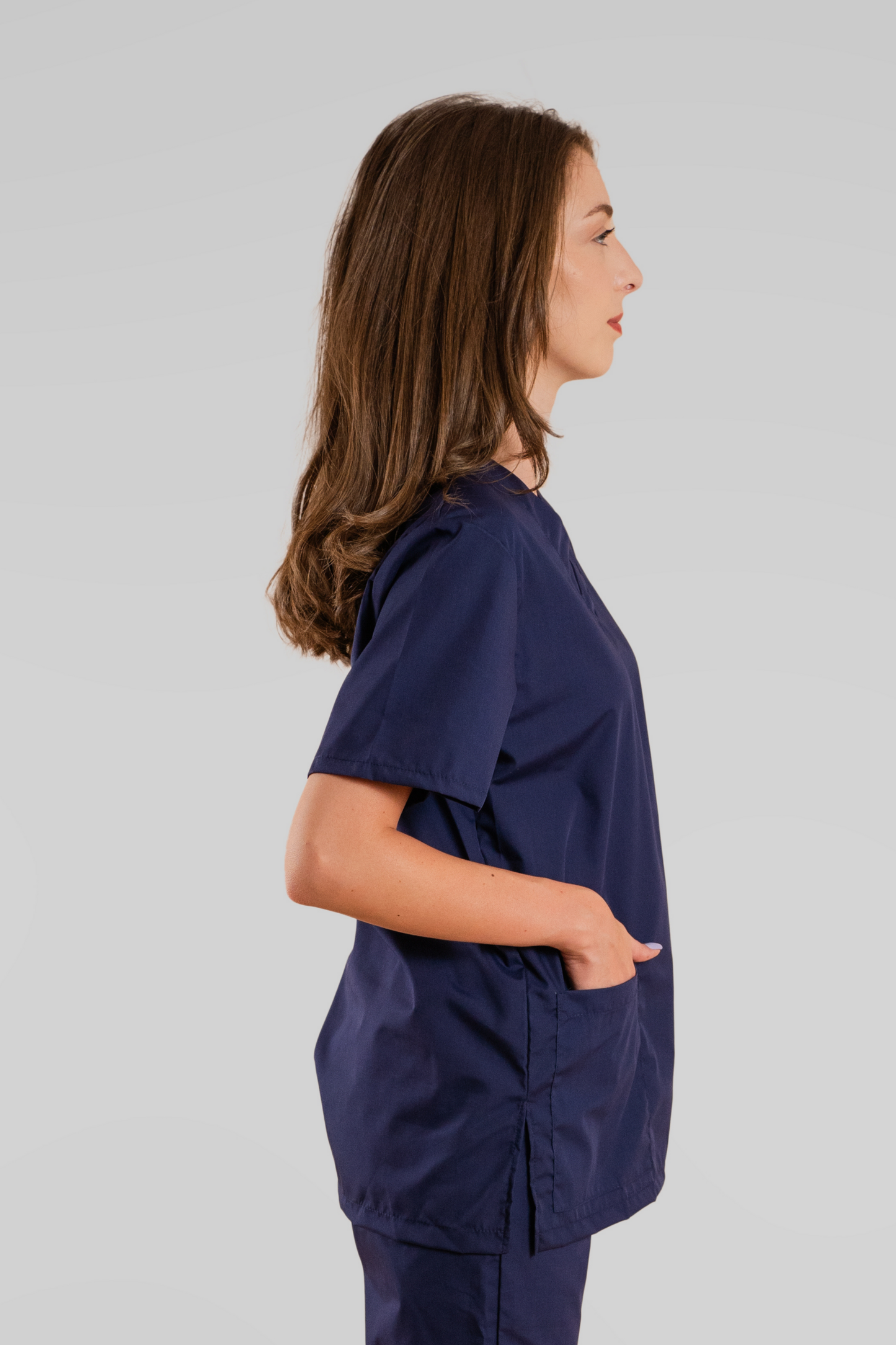 Bluza medicala bleumarin unisex poplin 115gr Albert