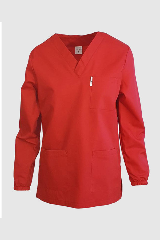 Bluza de lucru rosie unisex tercot 195g Lola