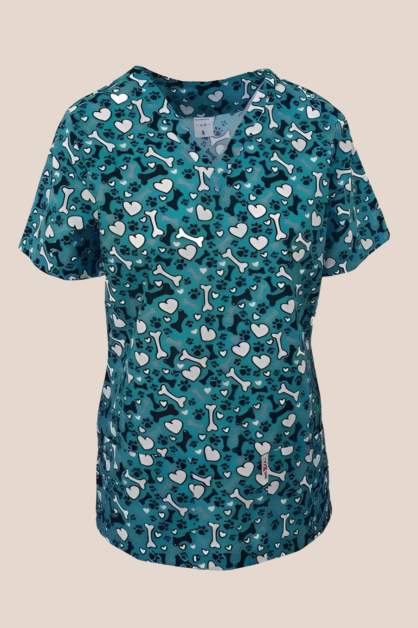 Bluza medicala turcoaz Pet unisex bumbac 115g Paris