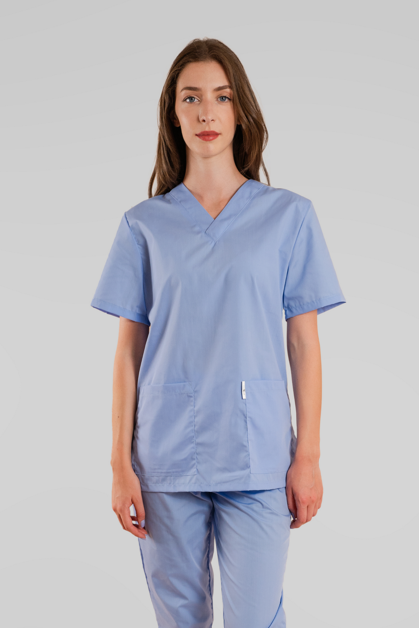 Bluza medicala bleu unisex poplin 115gr Albert