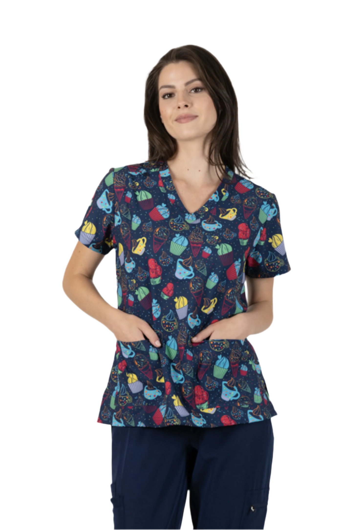 Bluza medicala stretch poliester 170g briose dama Isabella