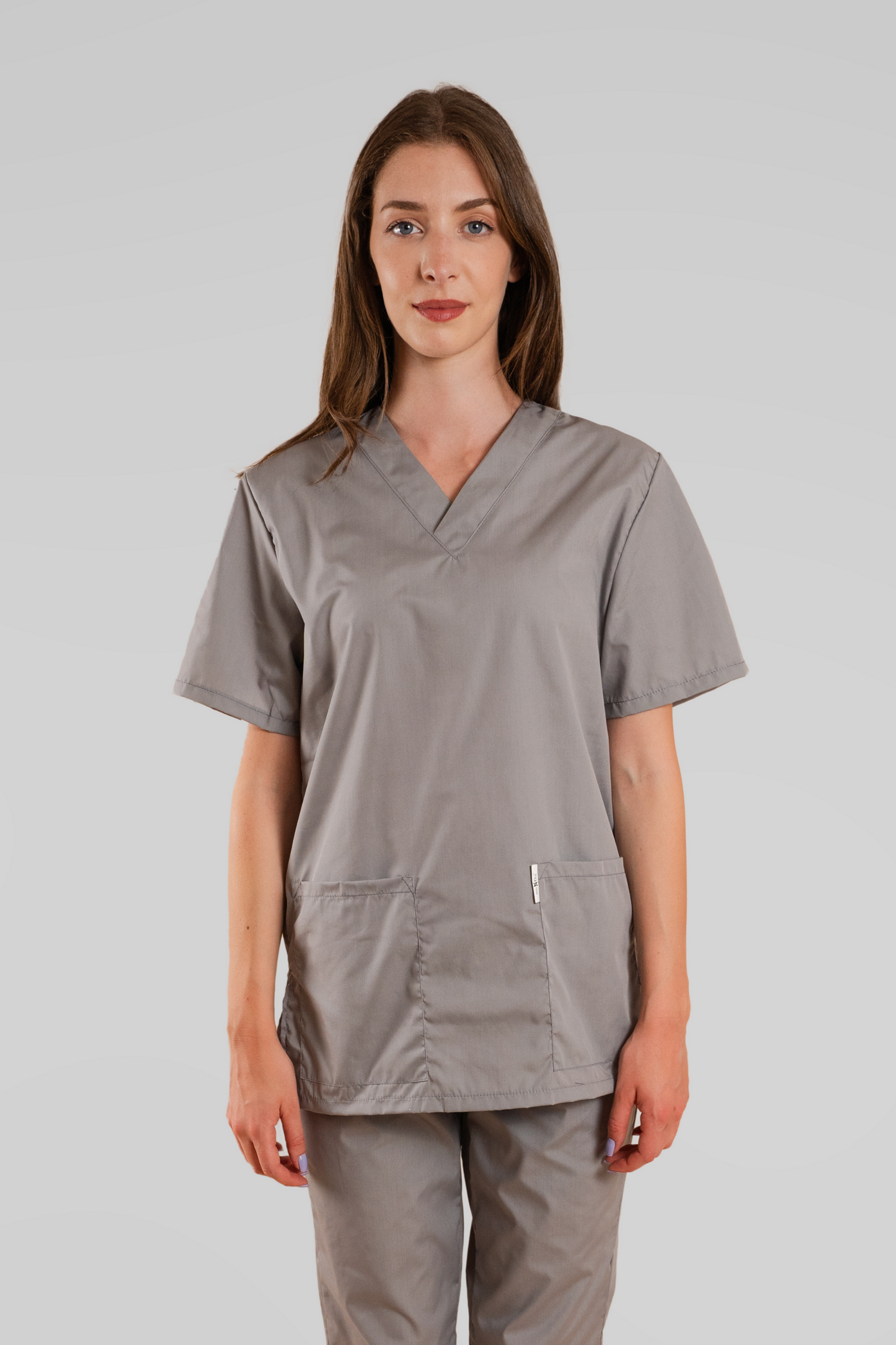 Bluza medicala gri unisex poplin 115gr Albert