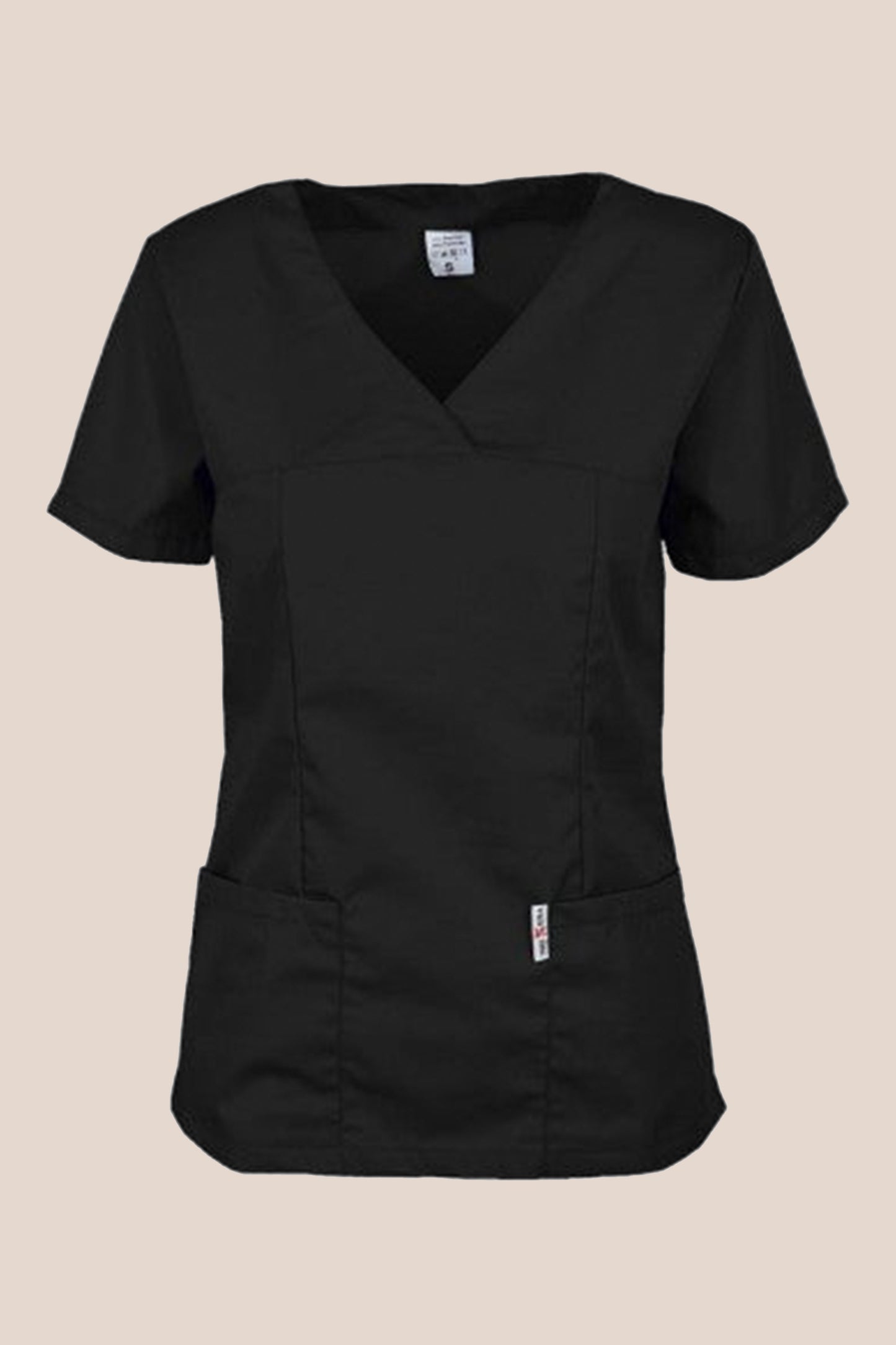 Bluza medicala neagra dama poplin 165g Ina