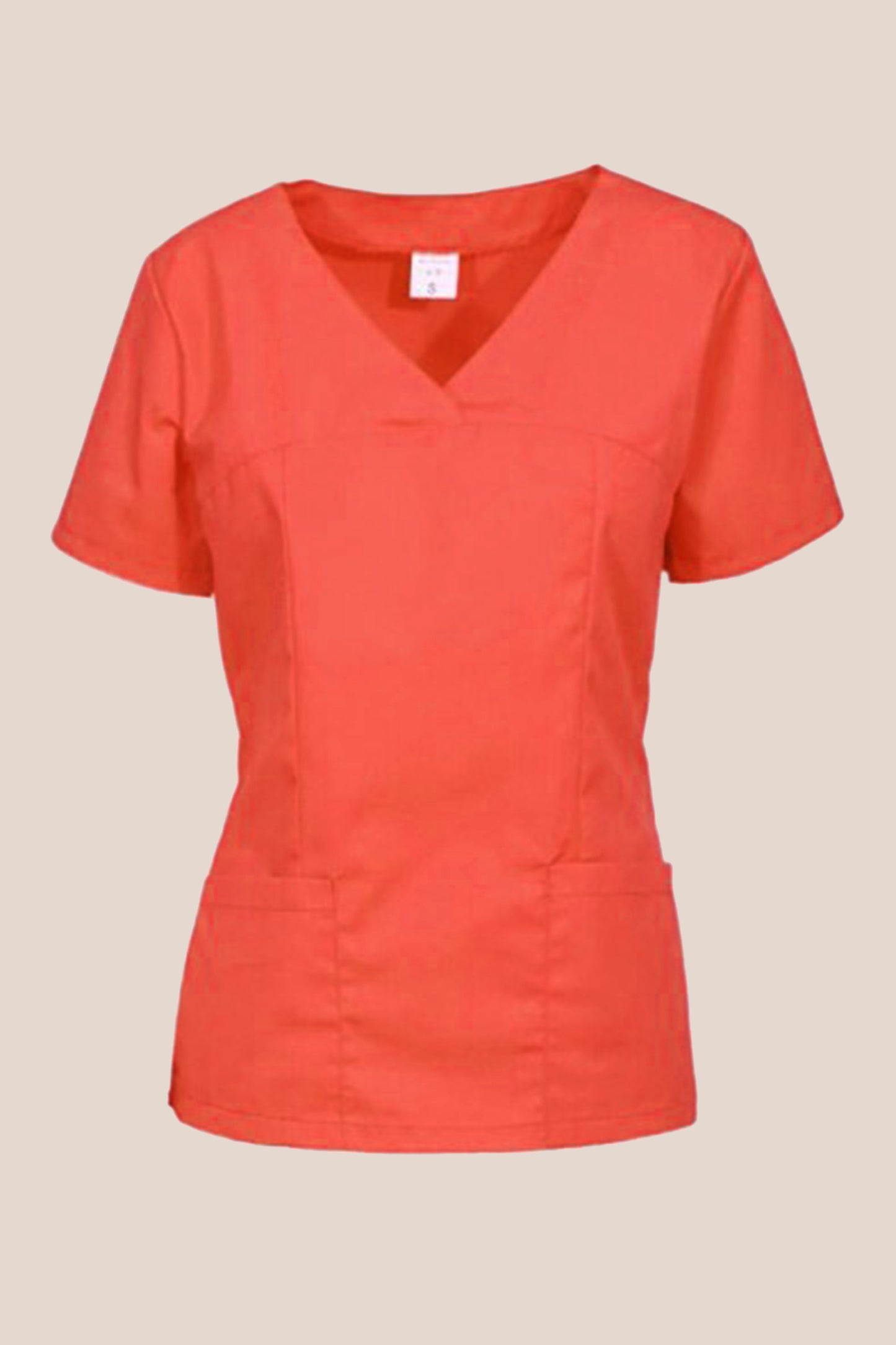 Bluza medicala portocalie dama poplin 165g Ina