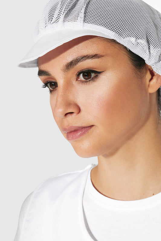 Boneta industria alimentara alba unisex poliester Atala