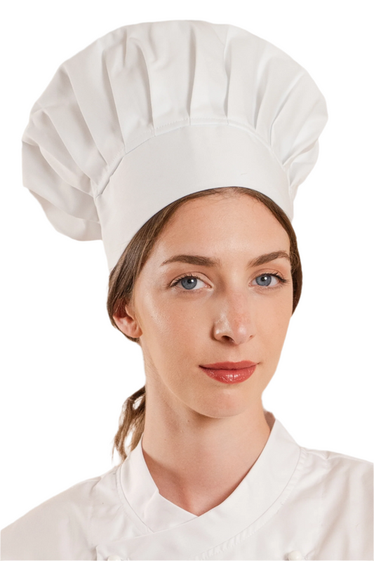 Boneta bucatar alba unisex tercot 195g Boni