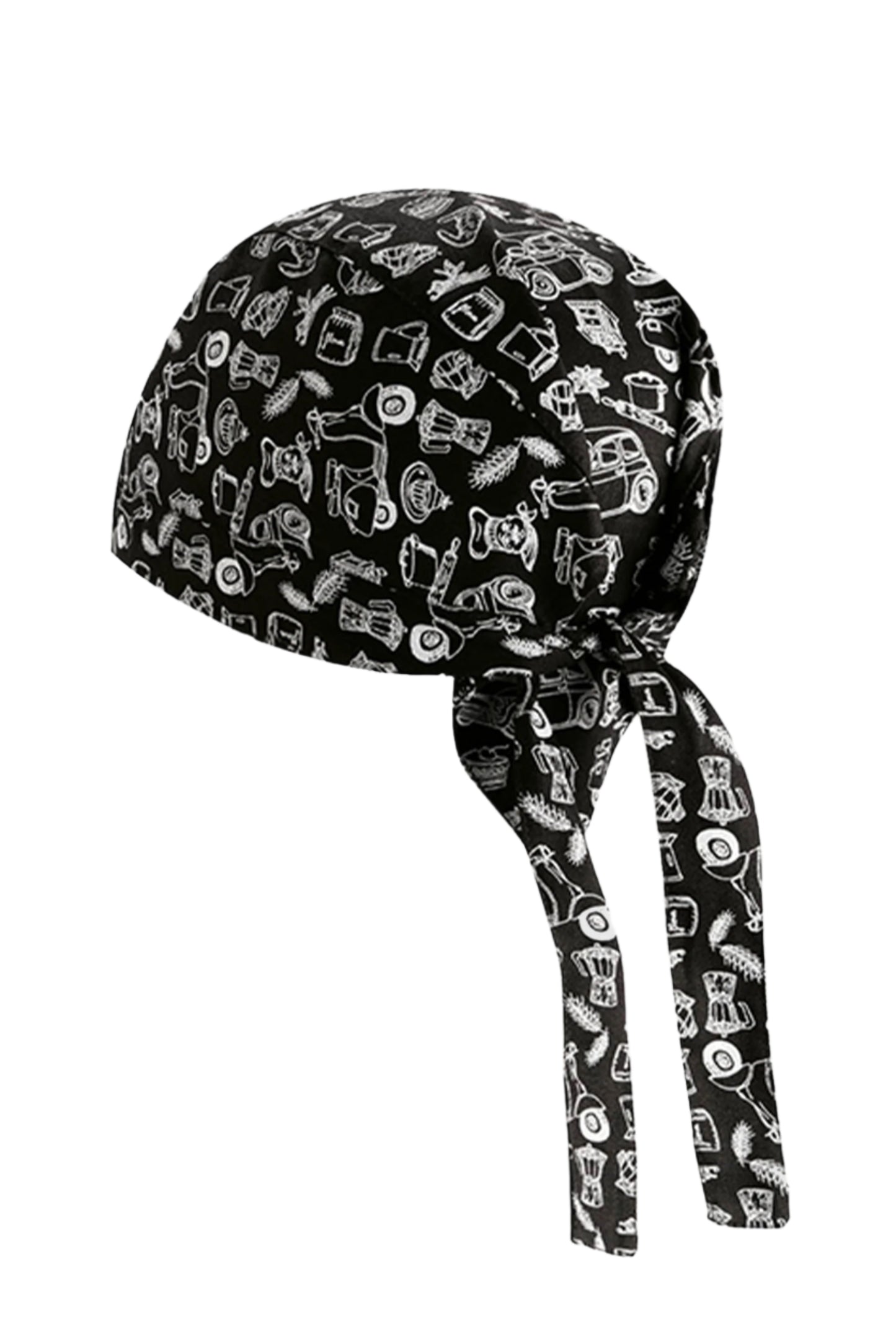 Bandana bucatar neagra Italia bumbac 200g Toledo (set 2)