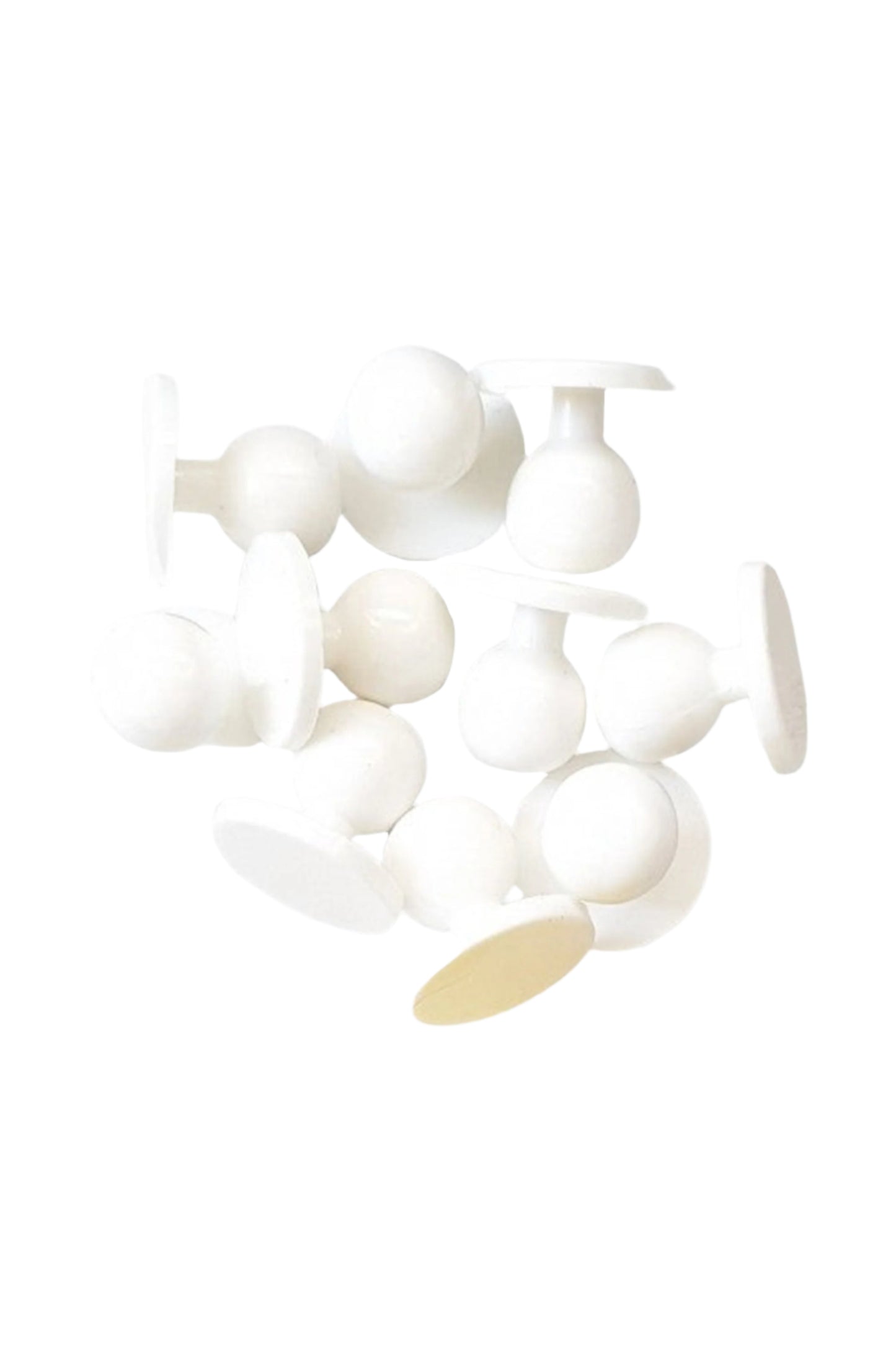 Butoni albi pentru tunica bucatar 10 buc