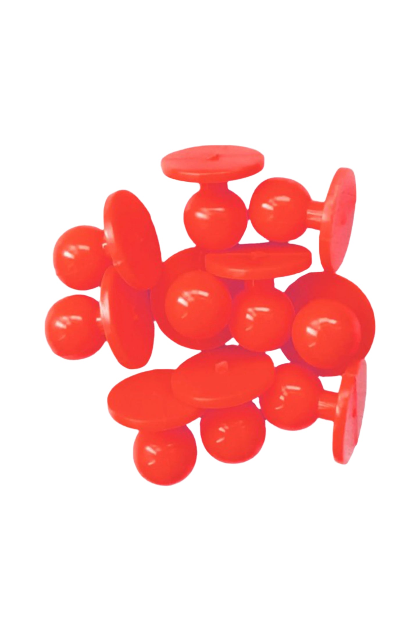 Butoni rosii pentru tunica bucatar 10 buc.