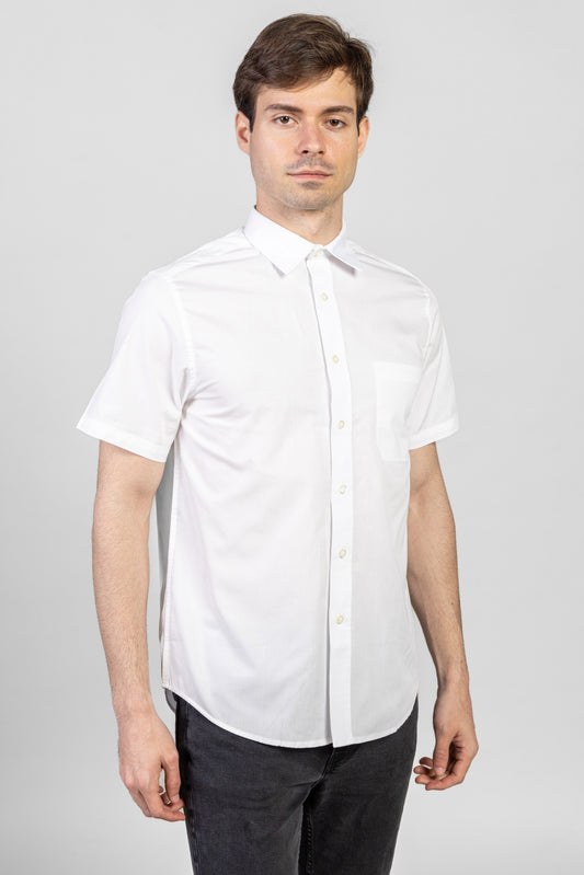 Camasa alba barbat bumbac 120g Chic