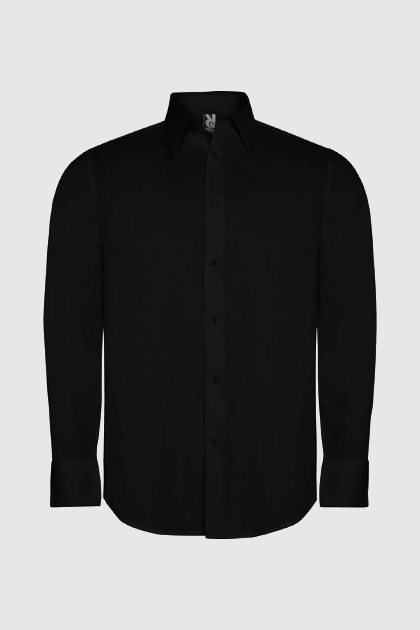 Camasa neagra barbat bumbac cu elastan 140g Moscu