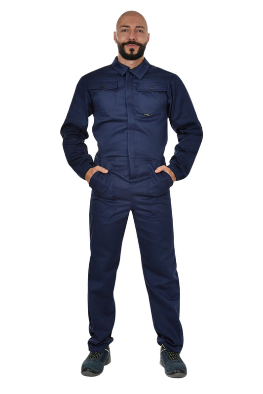 Combinezon de lucru bumbac 240g bleumarin barbat Anax