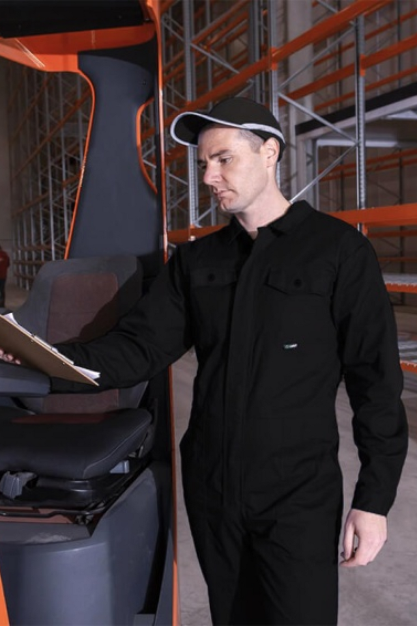 Combinezon de lucru bumbac 240g negru barbat Anax