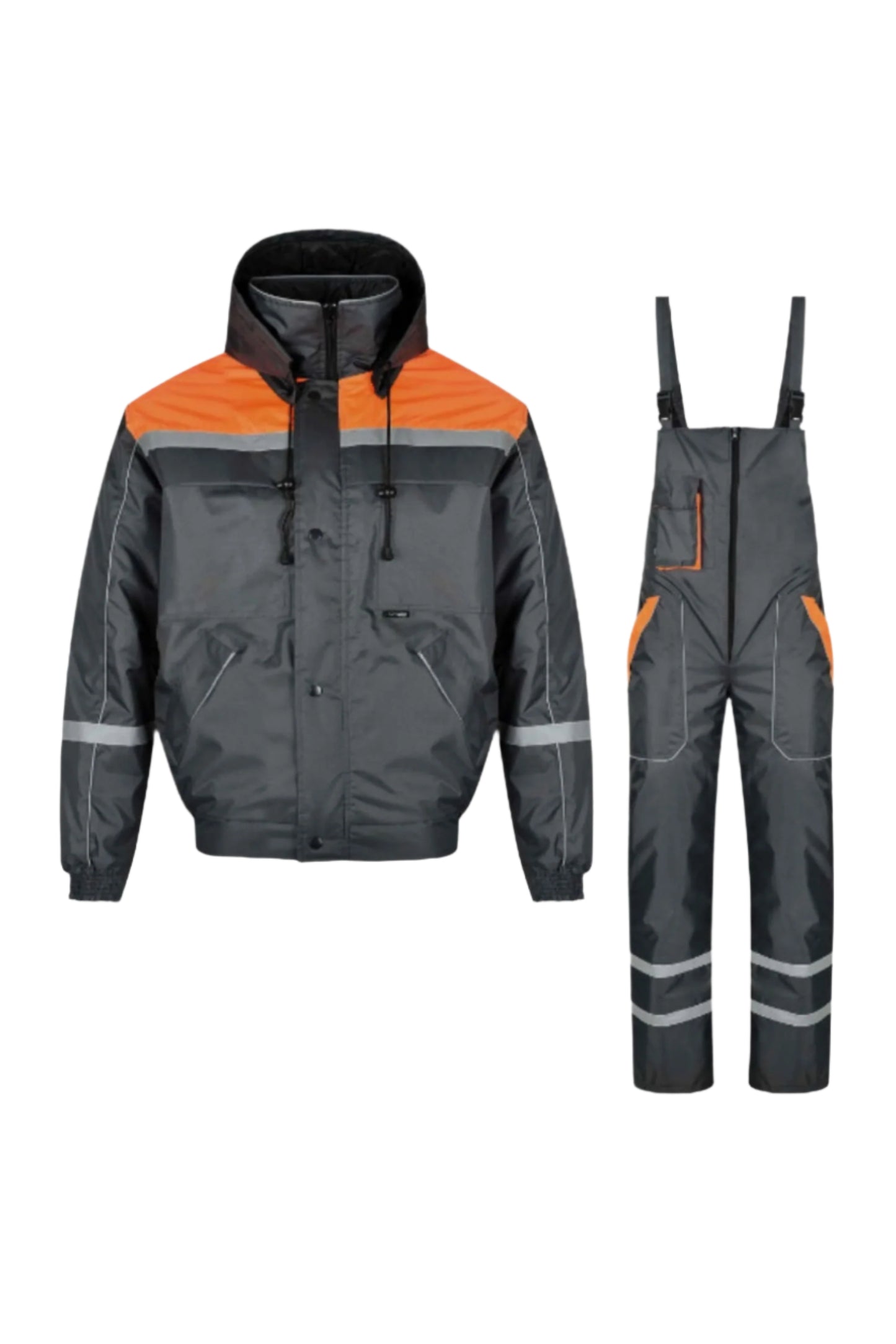 Costum matlasat de iarna gri Gamma