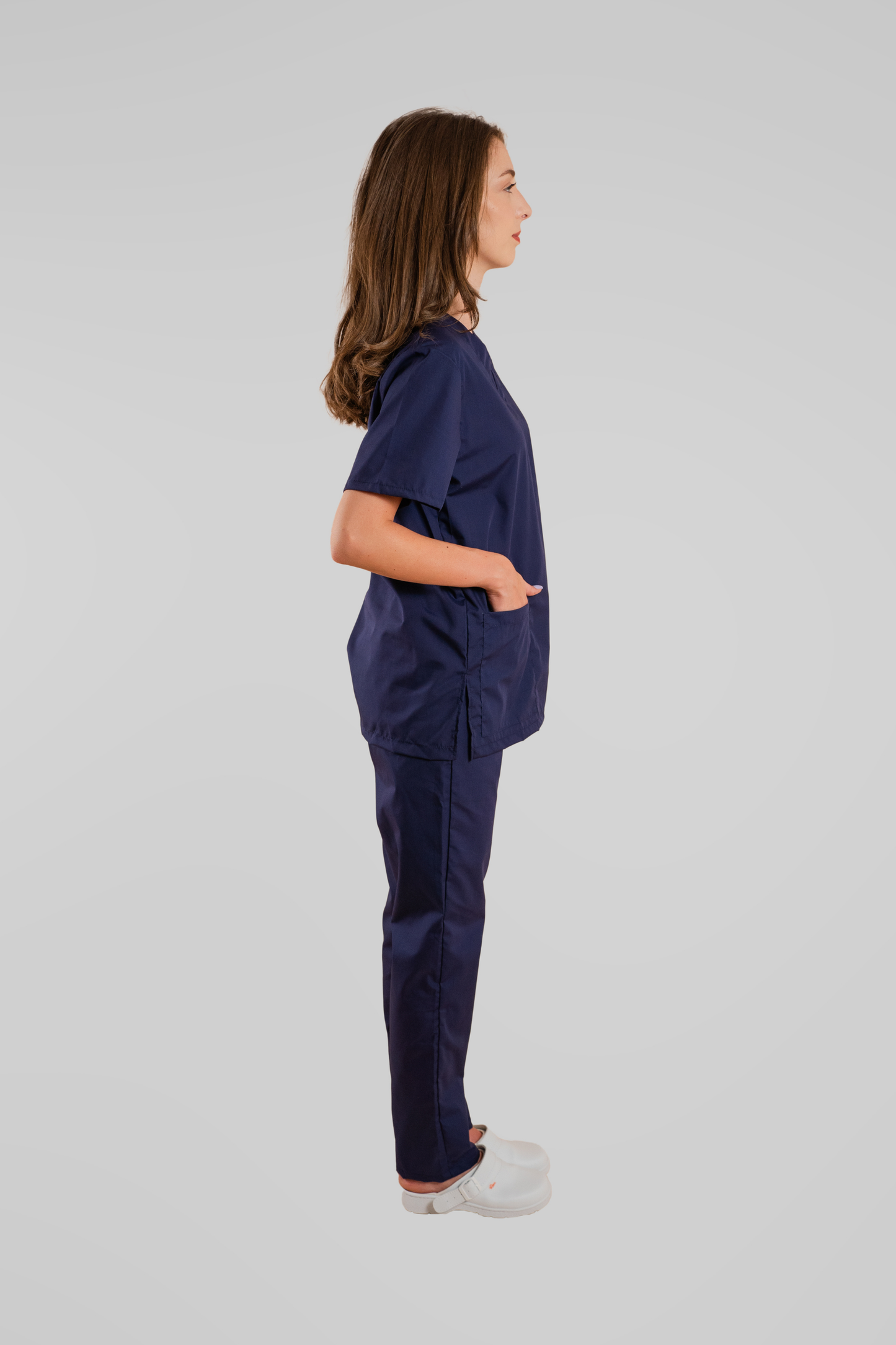 Costum medical unisex poplin 115g bleumarin Albert