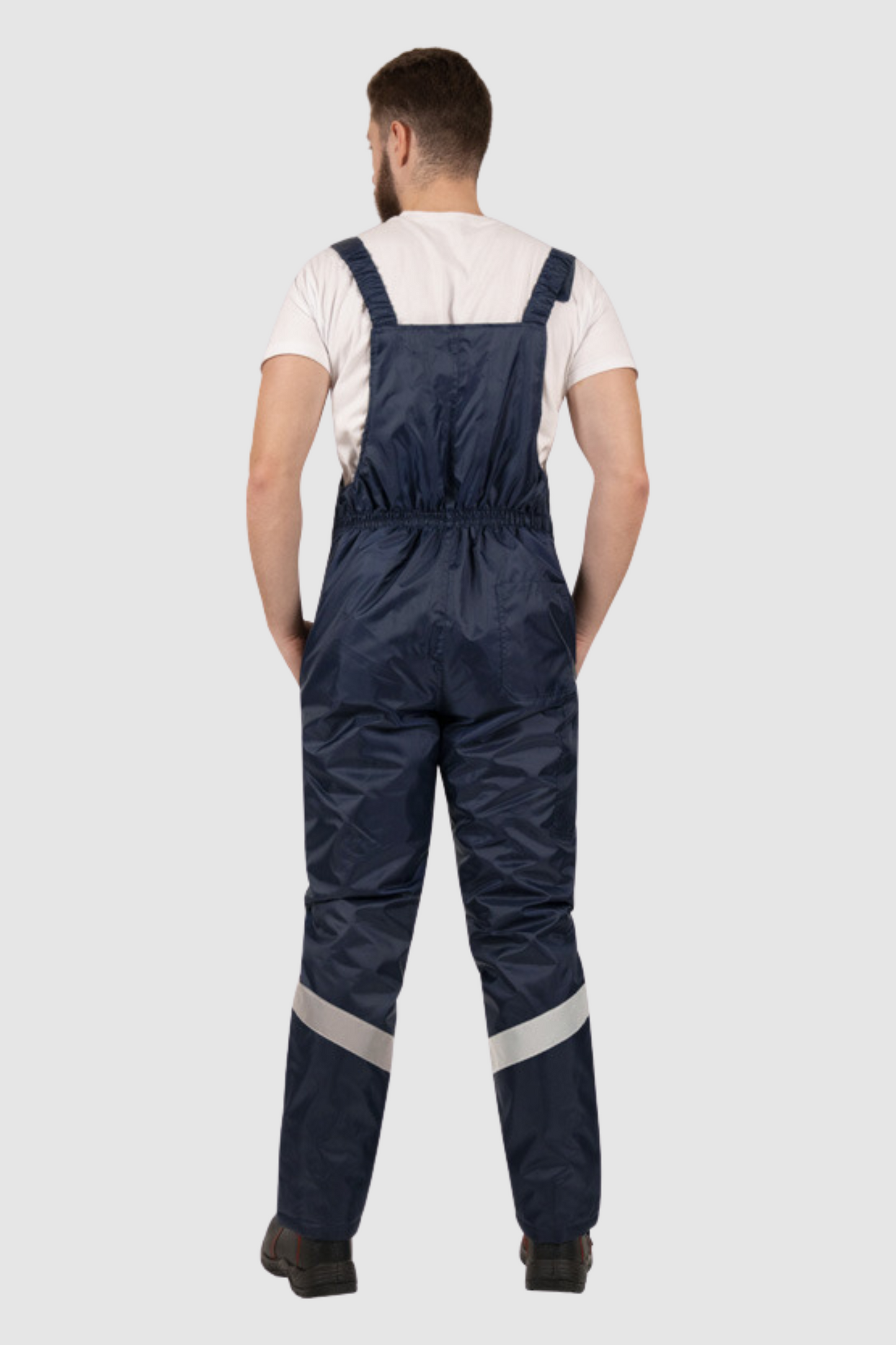Costum iarna impermeabil matlasat reflectorizant Oxford bleumarin Atom