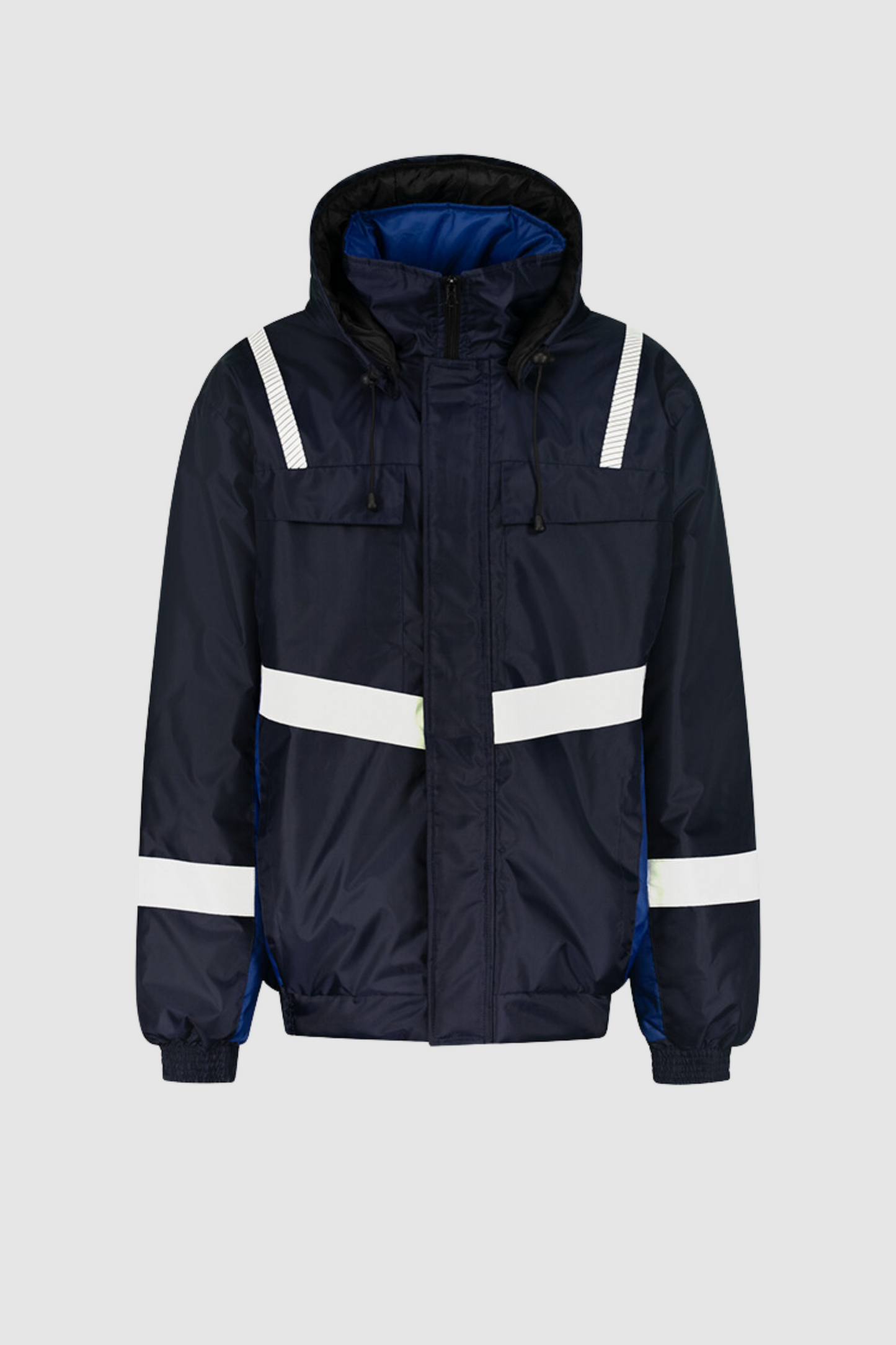 Costum iarna impermeabil matlasat reflectorizant Oxford bleumarin Atom