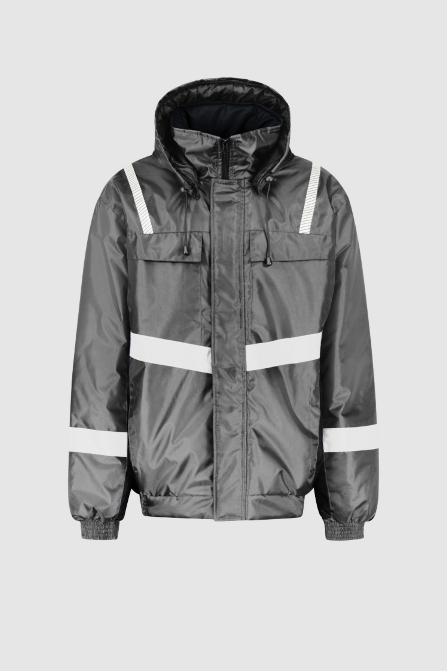 Costum iarna impermeabil matlasat reflectorizant Oxford gri Atom