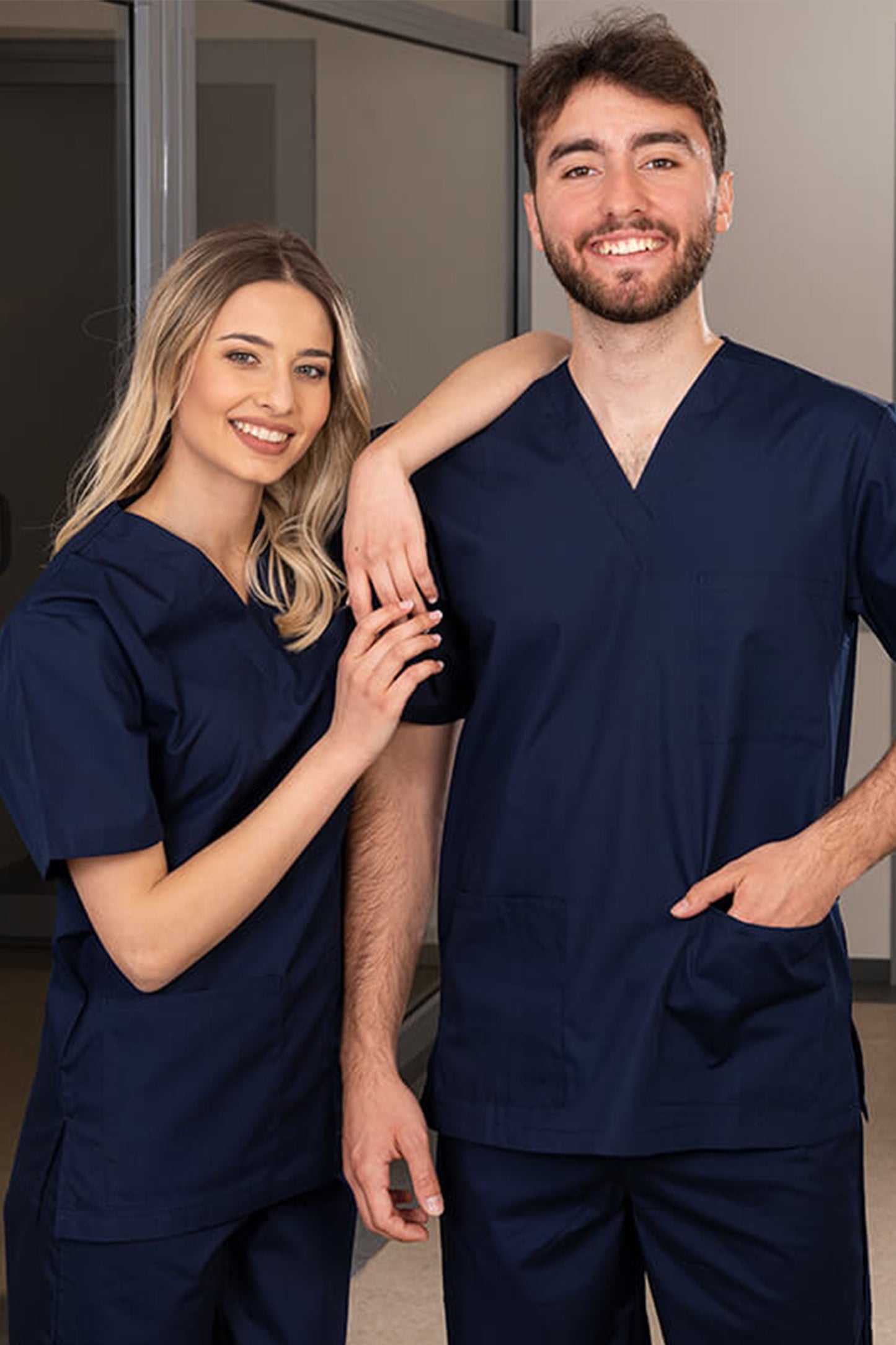 Costum medical tercot 180g bleumarin unisex Colombo