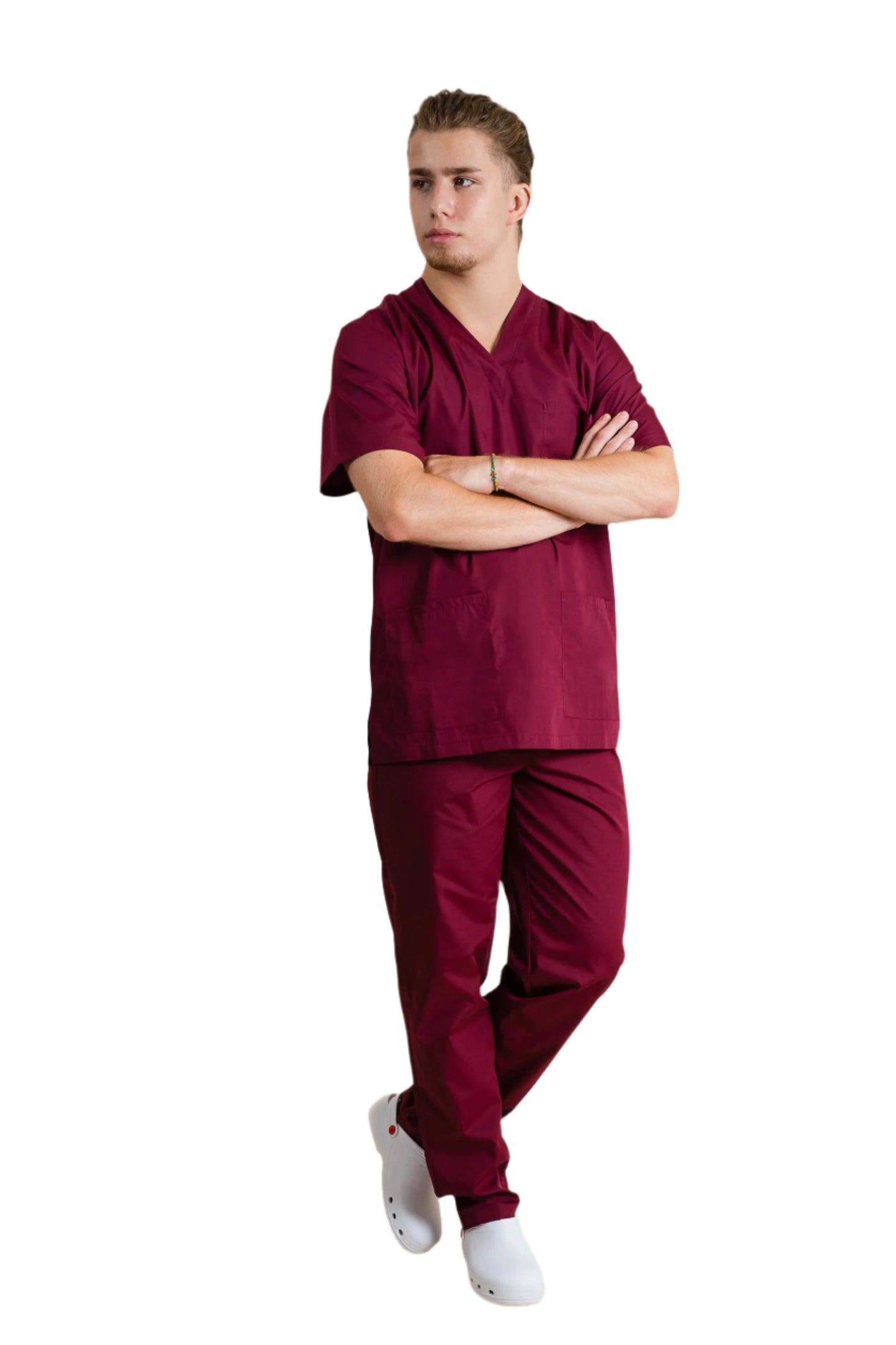 Costum medical tercot 110g bordeaux unisex Cesare