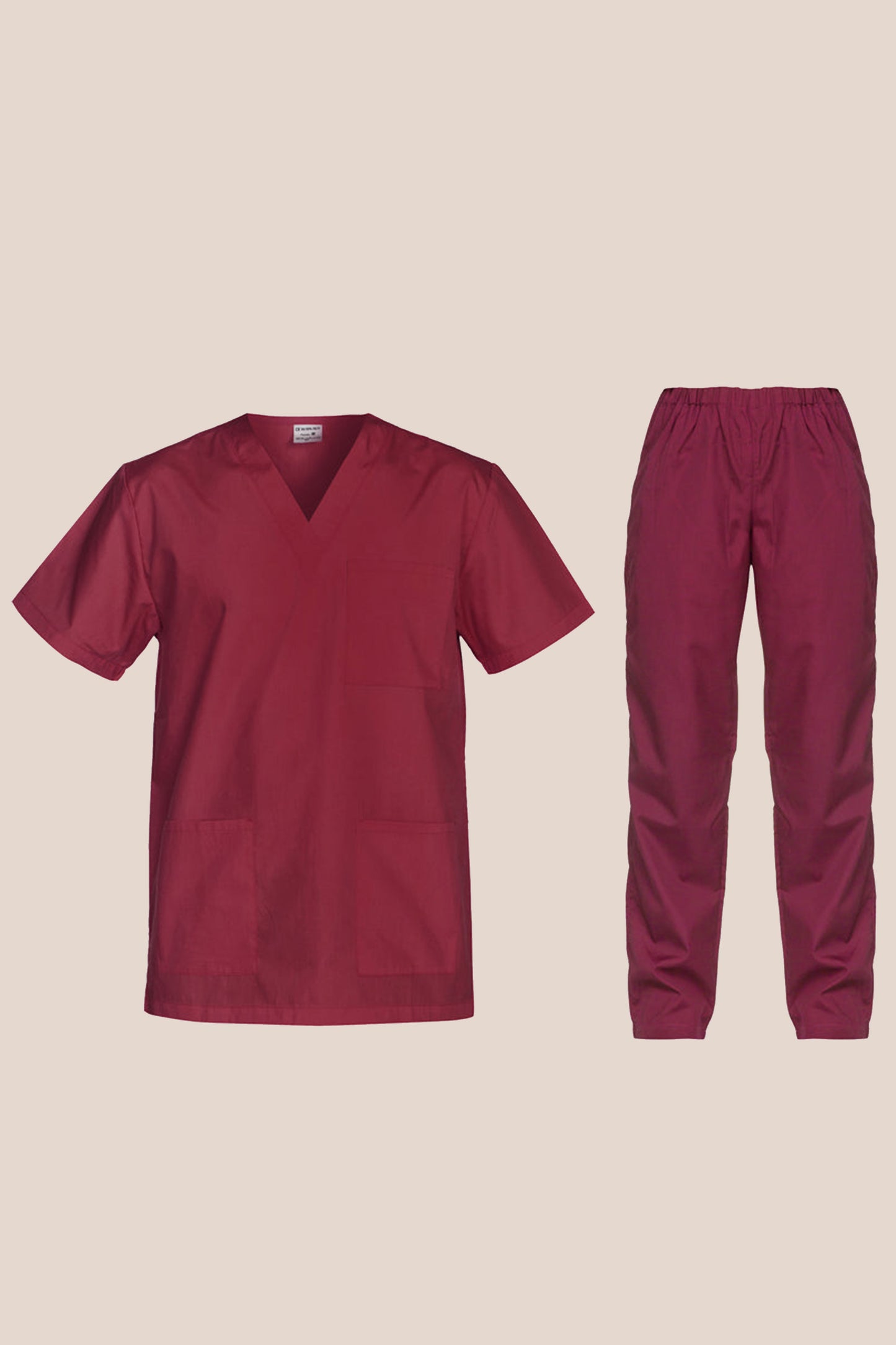 Costum medical tercot 110g bordeaux unisex Cesare