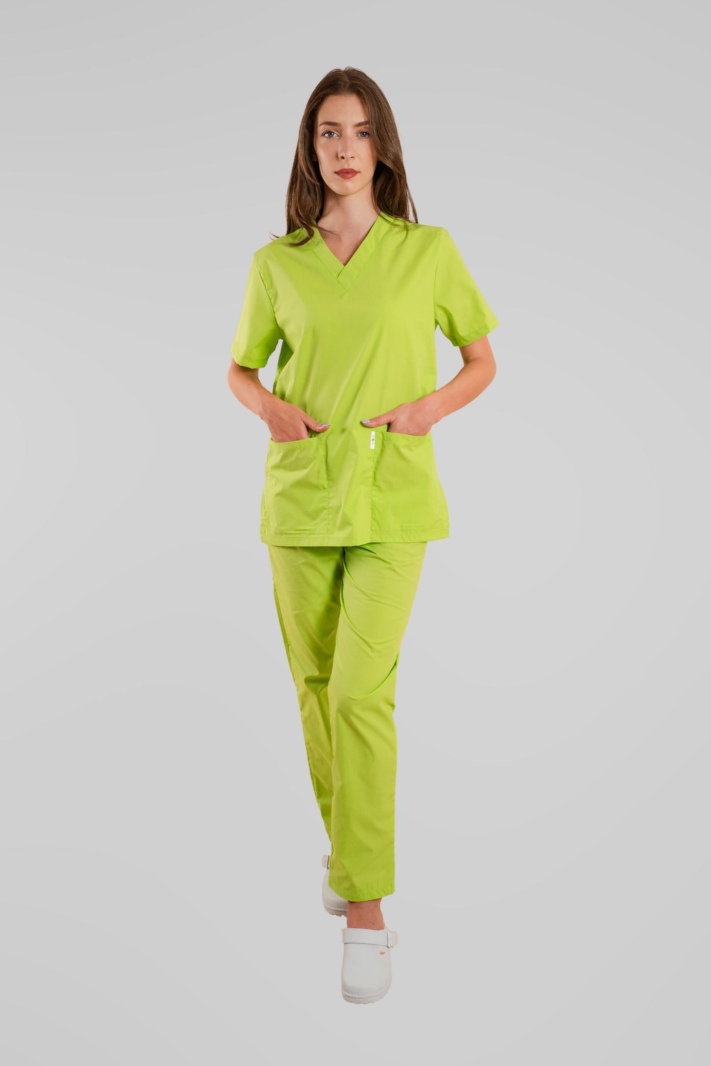Costum medical unisex poplin 115g verde Albert