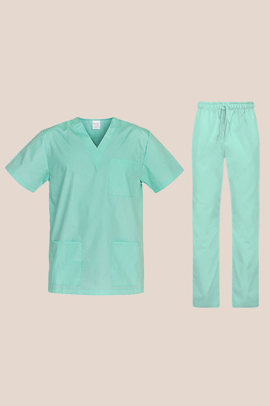 Costum medical tercot 110g verde rezeda unisex Cesare