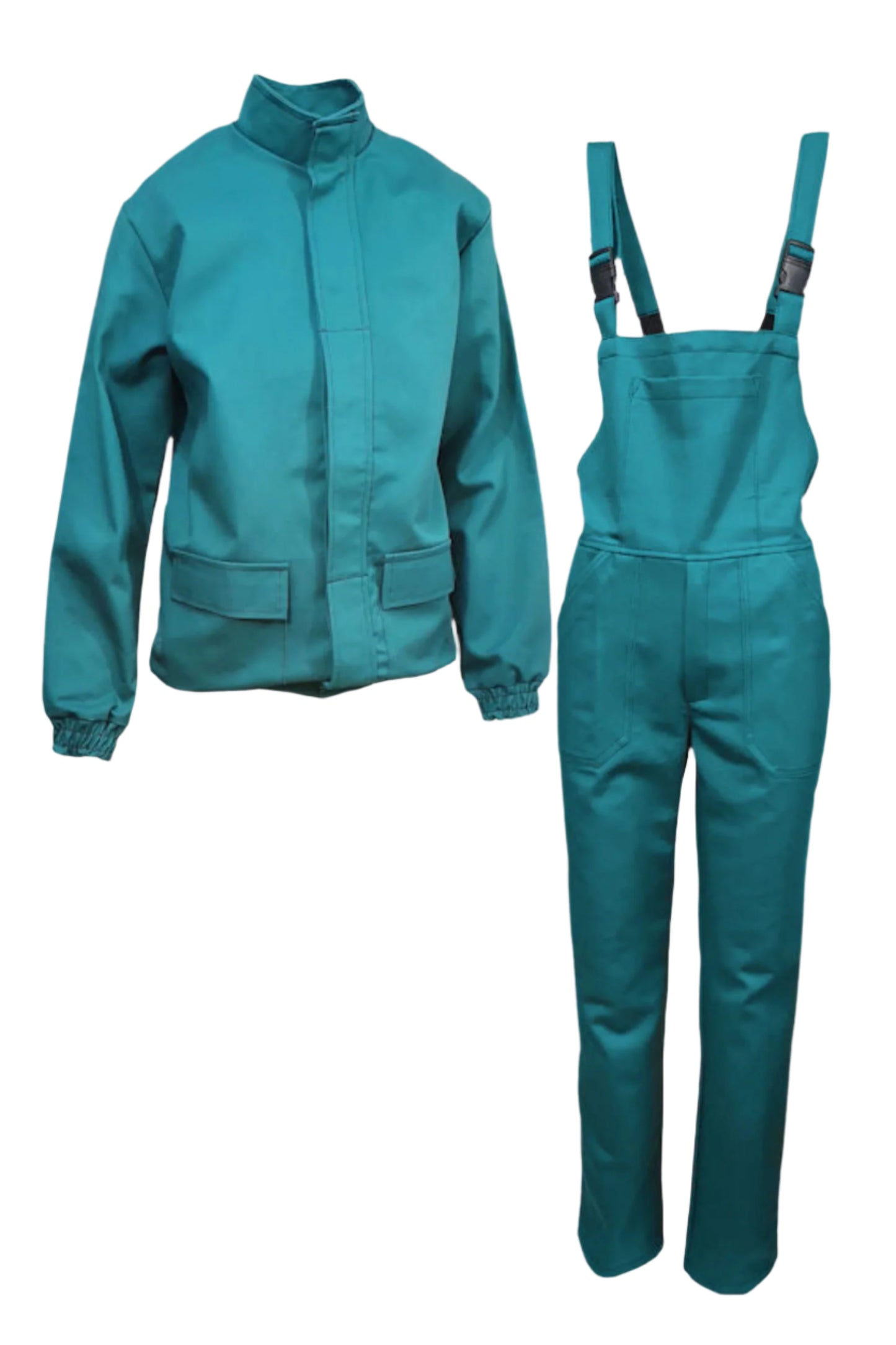 Costum salopeta turcoaz Ignifugat bumbac 340g Dublin