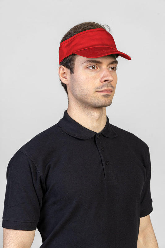 Cozoroc de soare rosu bumbac 160g Volley