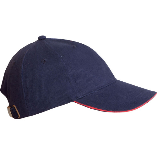 Sapca bleumarin/rosu unisex bumbac Max