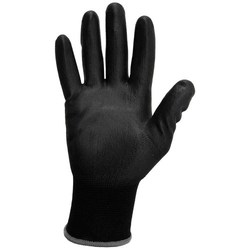 Manusi de protectie mecanica imersate in poliuretan Sensor Black categoria II