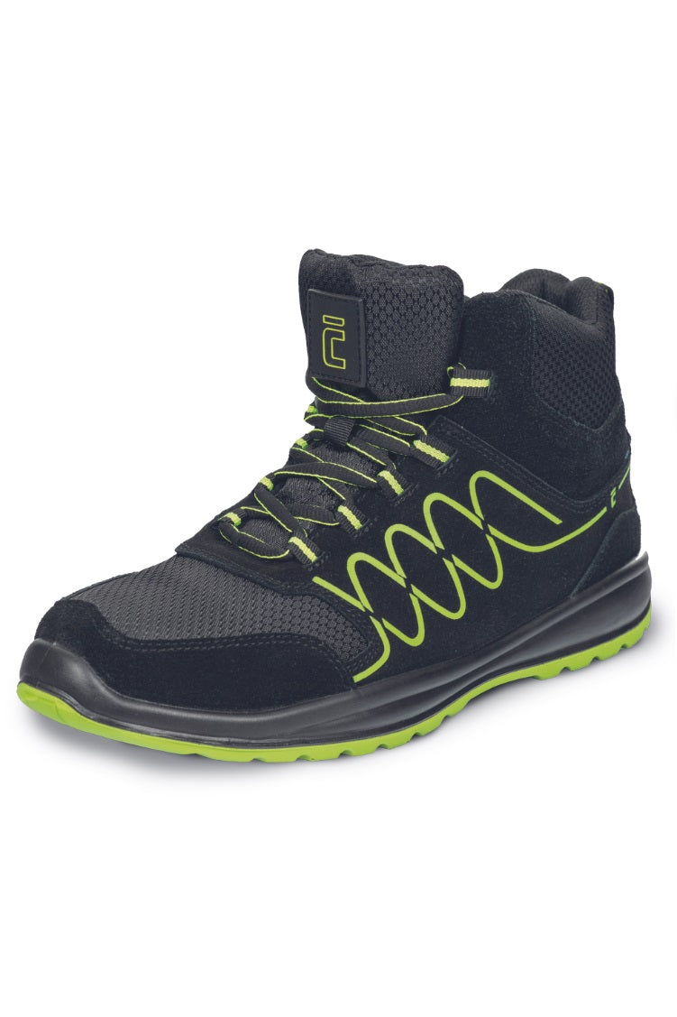 Ghete de protectie sport negre S3 SR unisex piele-velur Raven