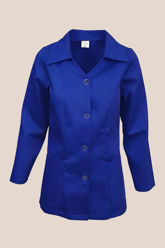 Halat de lucru albastru dama tercot 195g Dana