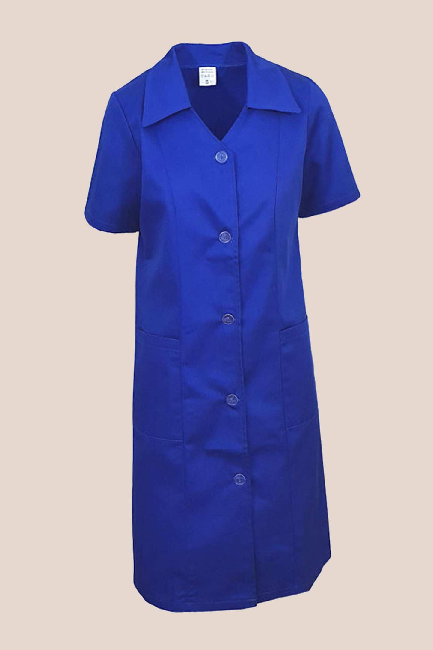 Halat de lucru albastru dama poplin 165g Lora