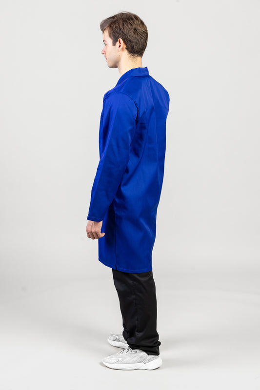 Halat de lucru albastru unisex tercot 195g Eliot