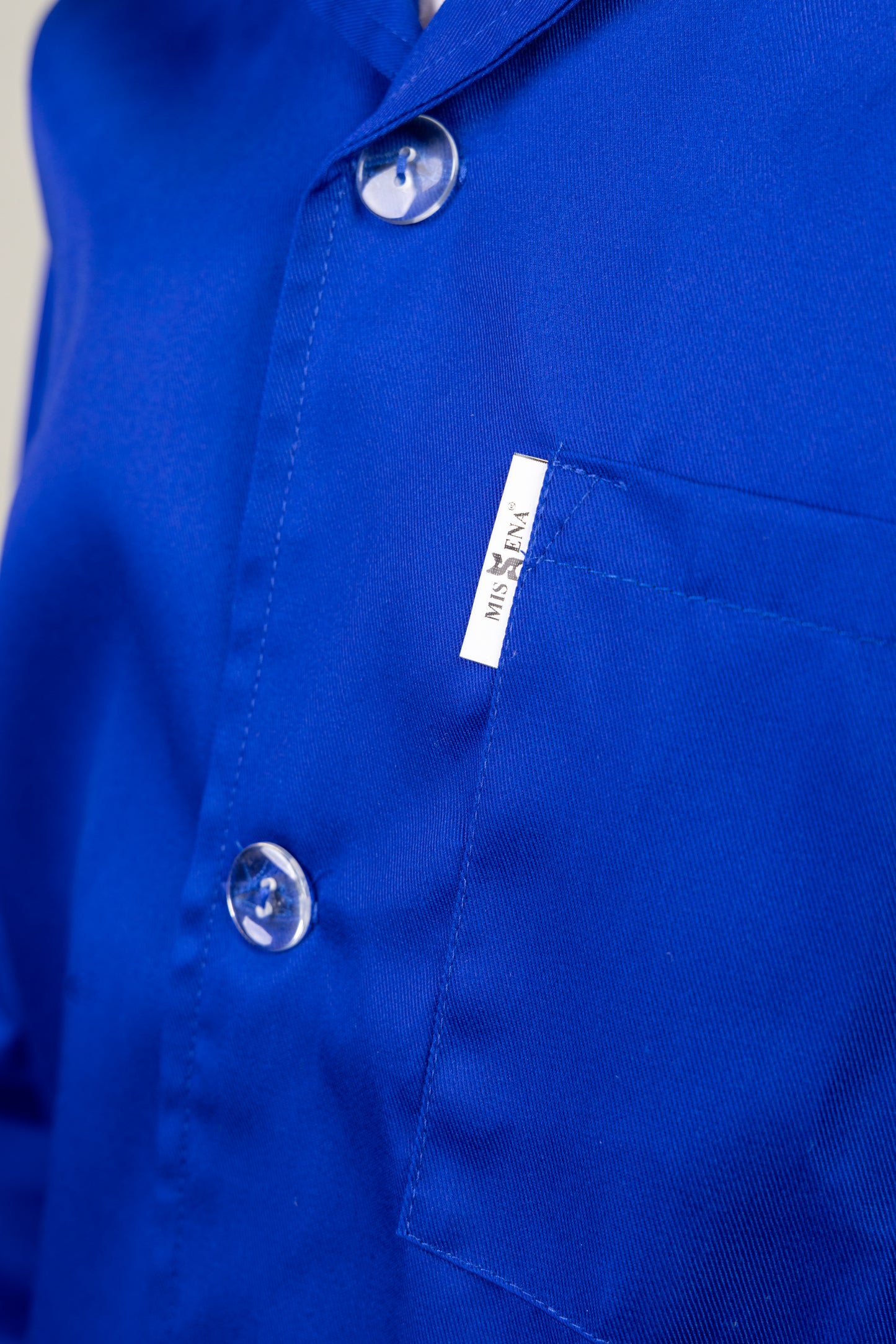 Halat de lucru albastru unisex tercot 195g Eliot