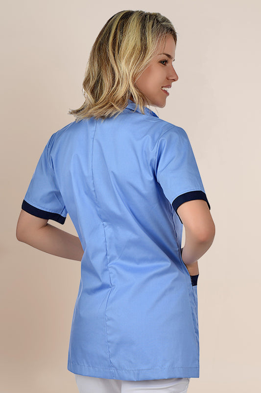 Bluza medicala tercot 160g albastru medical dama Gabi