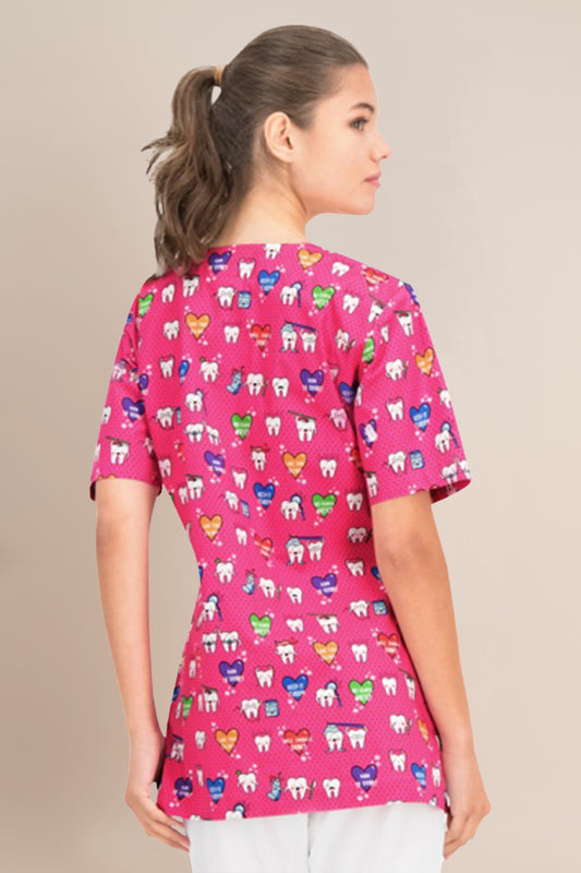 Halat medical roz stoma dama poplin 140g Carina