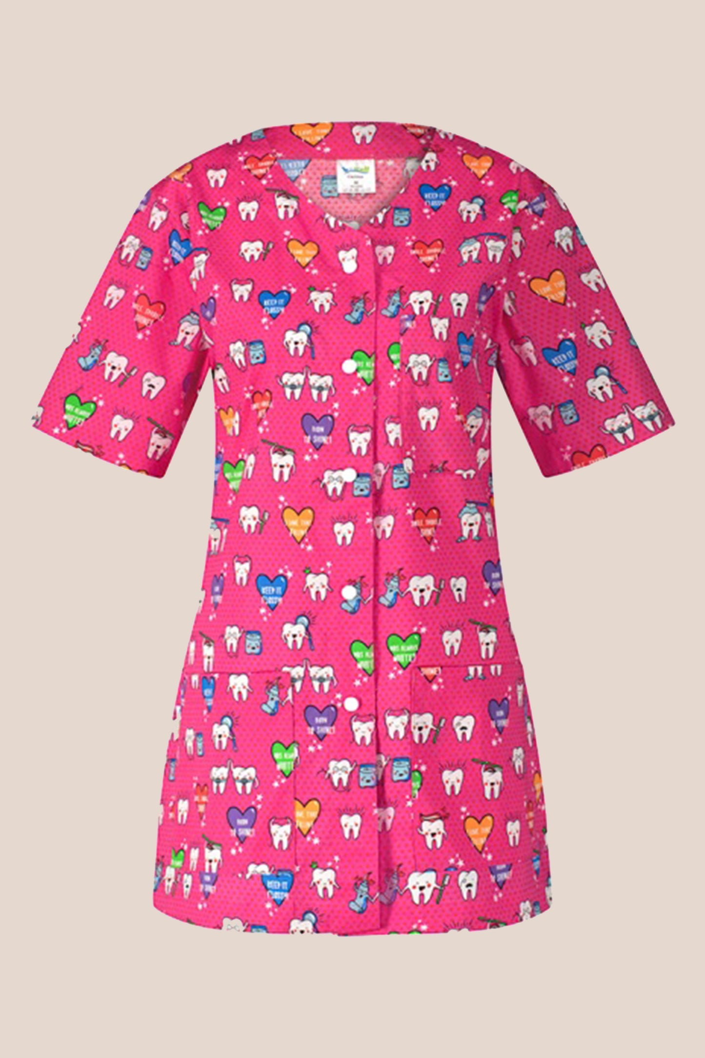 Halat medical roz stoma dama poplin 140g Carina