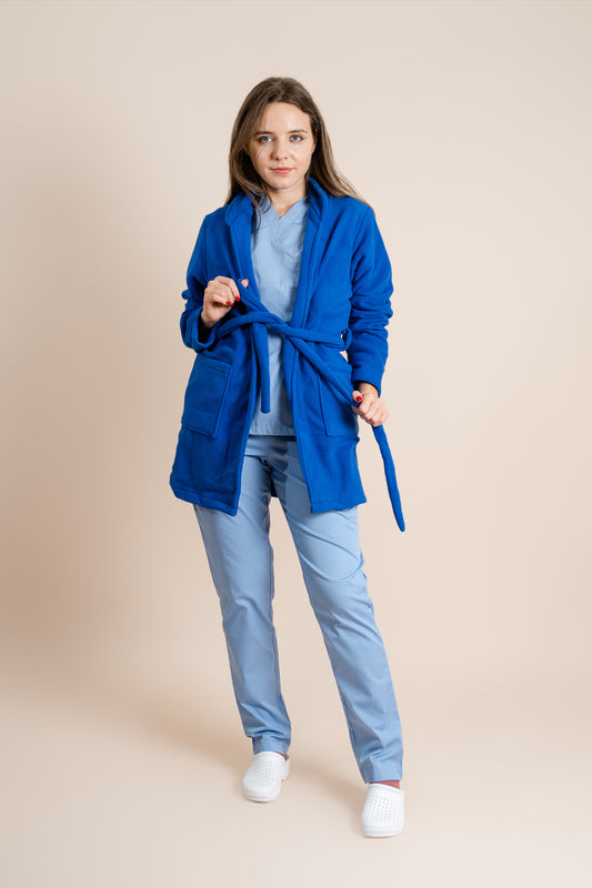 Halat polar medical albastru inchis unisex fleece 270g Divia