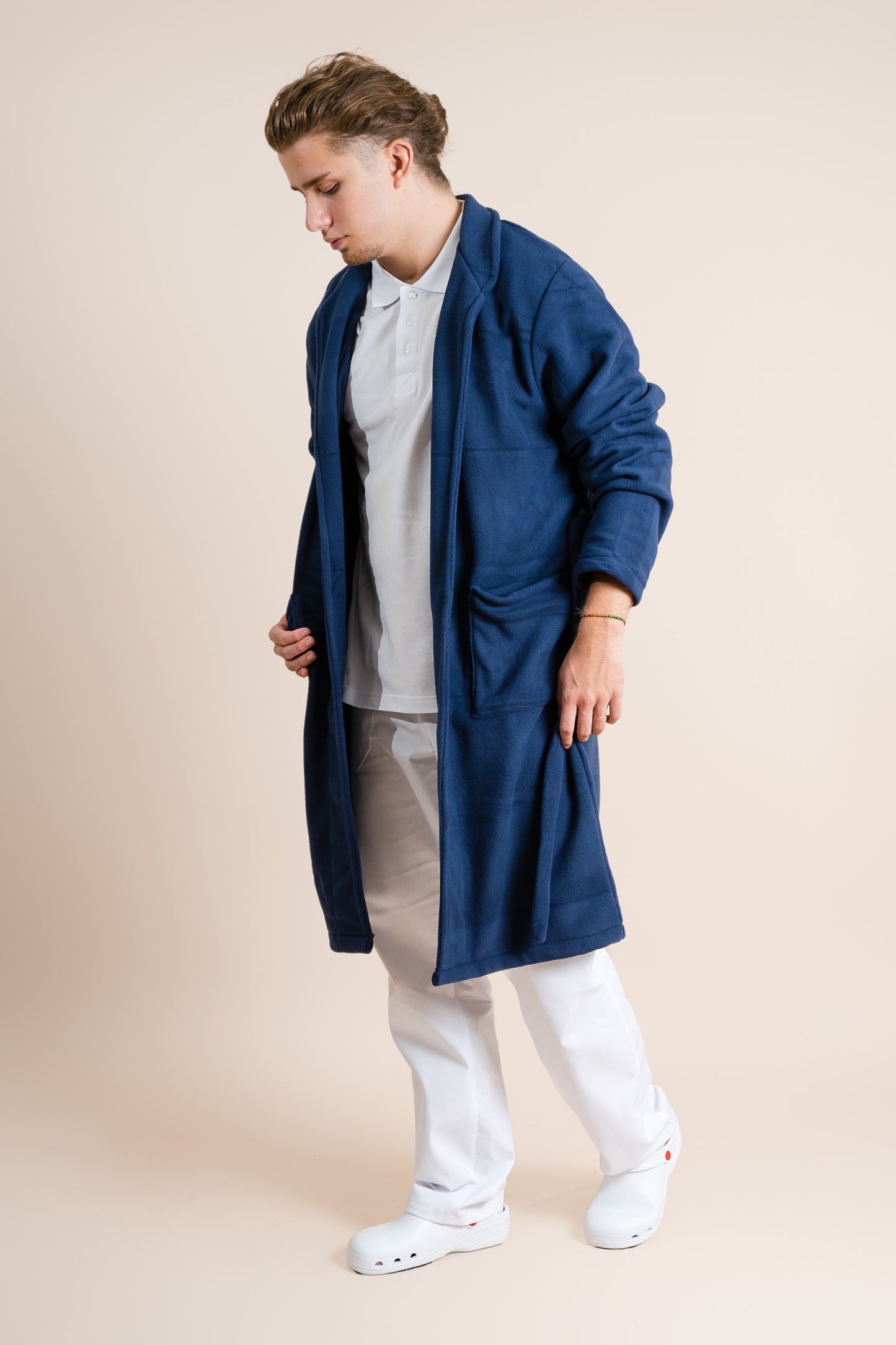 Halat polar medical lung bleumarin unisex fleece 270g Lucas